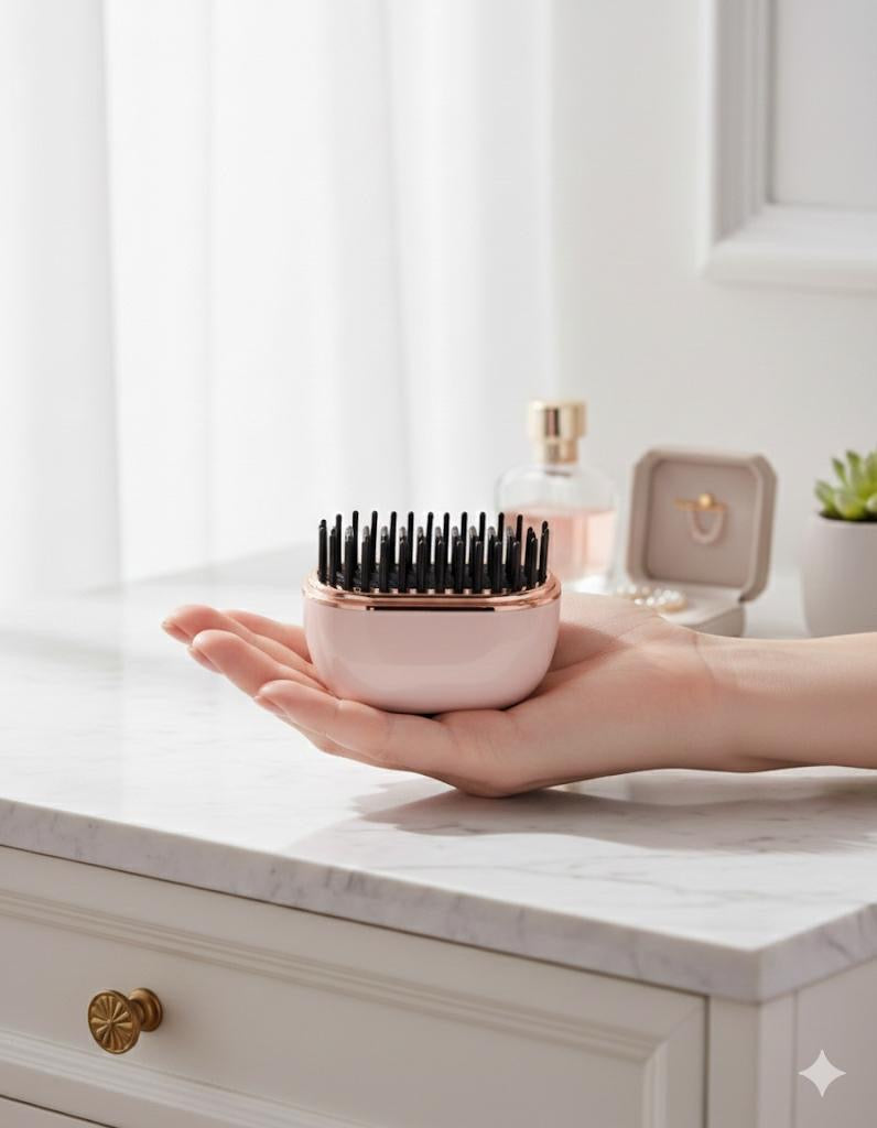 Veloria Beauty™ Portable Cordless Hair Straightener Brush