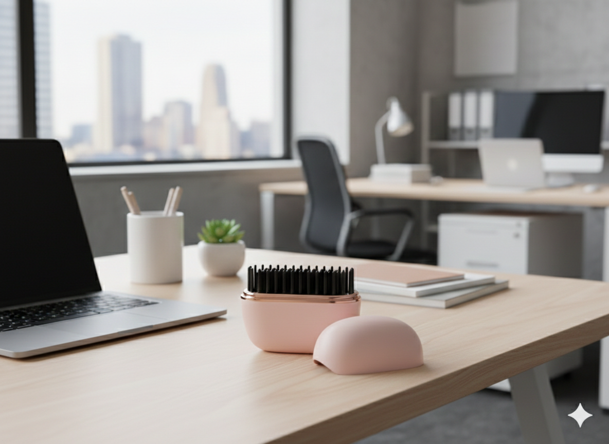 Veloria Beauty™ Portable Cordless Hair Straightener Brush
